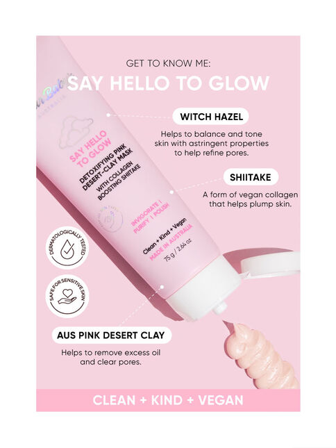 Say Hello To Glow Detoxifying Pink Desert-Clay Mask